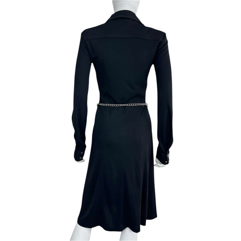 Michael Kors Black Shirt Dress Size S D0176 - Picture 3 of 11